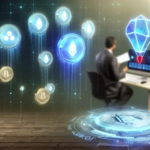 Convergence of technology and investment symbolizing airdrop opportunities in 2025.