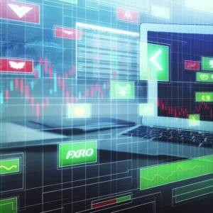 Hình ảnh công cụ giao dịch và giao diện sàn FxPro.