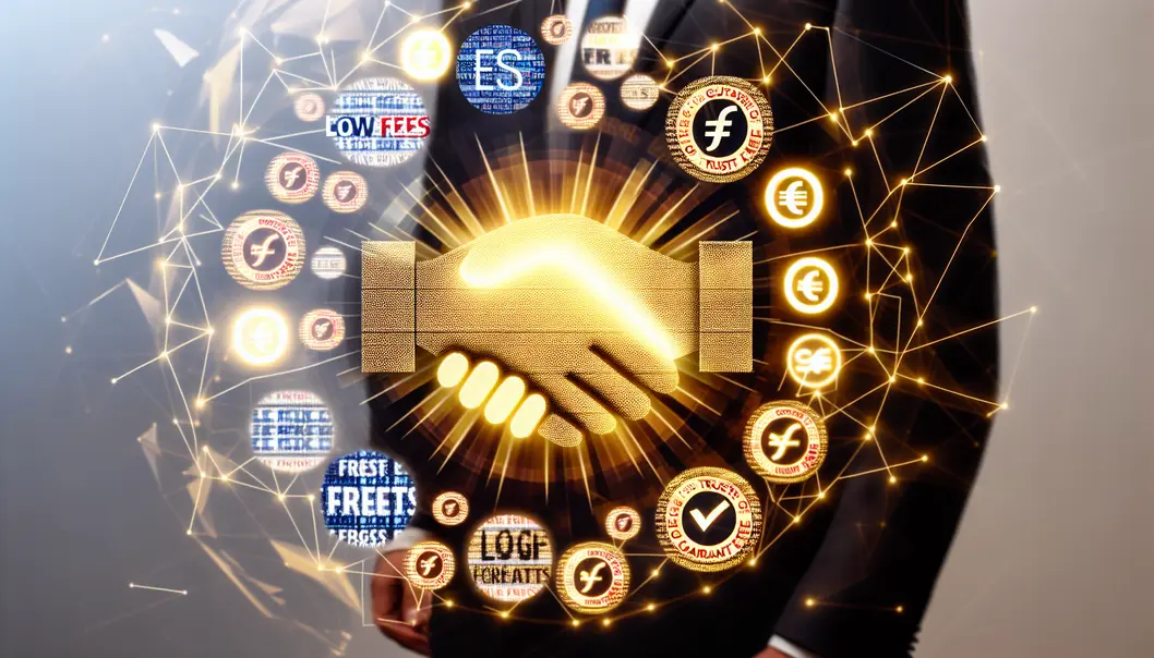 Trader analyzing forex platforms for low fees.