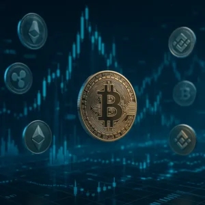 Hình minh họa các xu hướng thị trường tiền mã hóa tương lai.