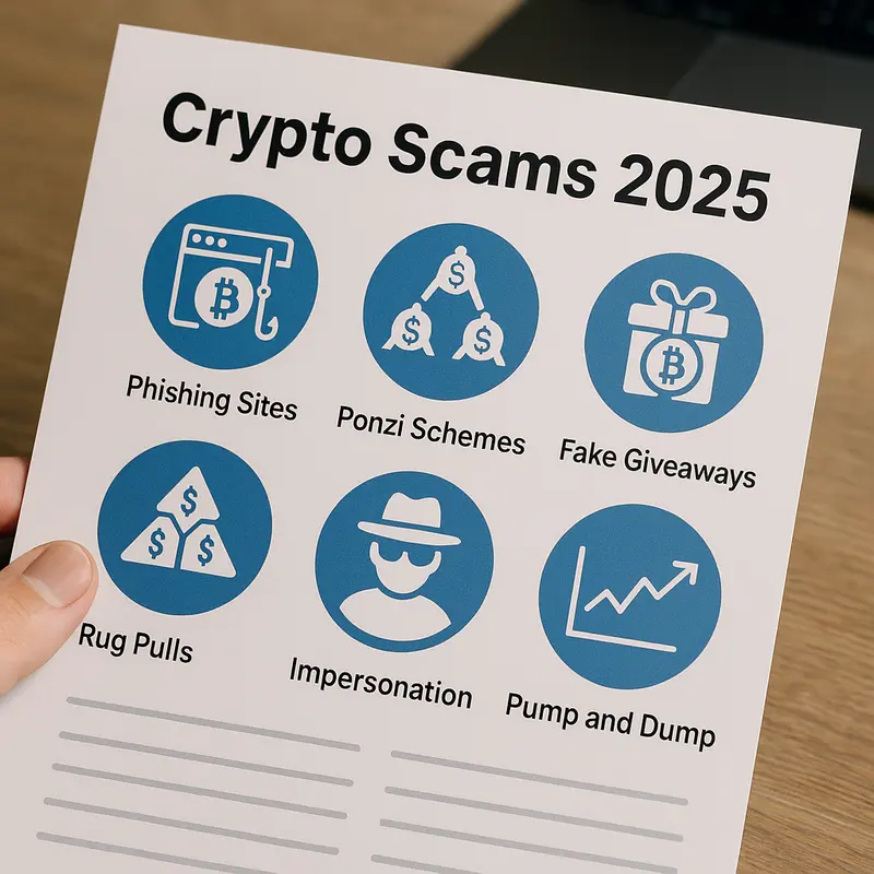 Biểu đồ hiển thị các dạng lừa đảo crypto năm 2025.