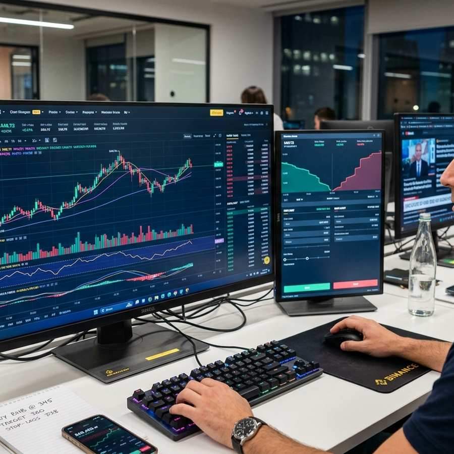 Biểu đồ giao dịch của Binance