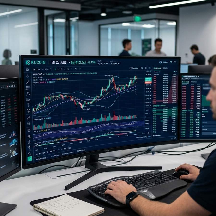 Biểu đồ giao dịch của KuCoin