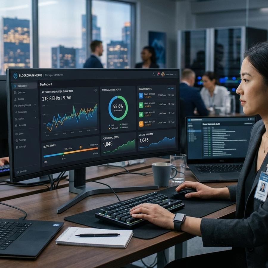 Giao diện nền tảng blockchain