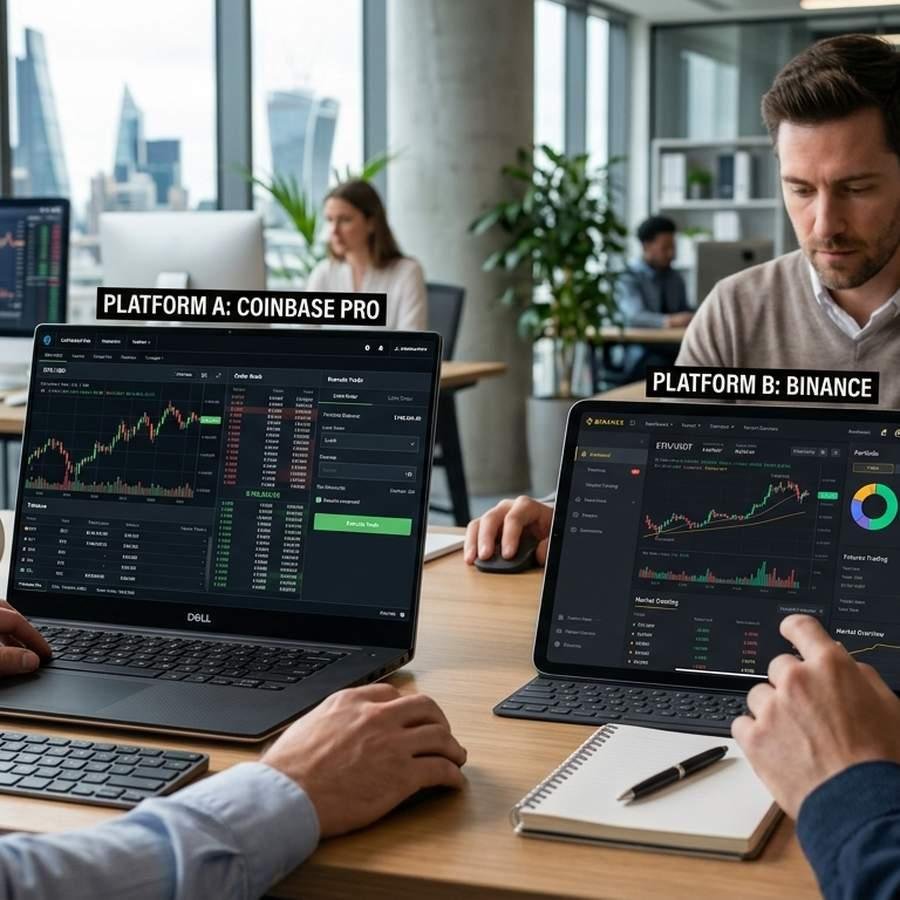 Comparison of top cryptocurrency trading platforms