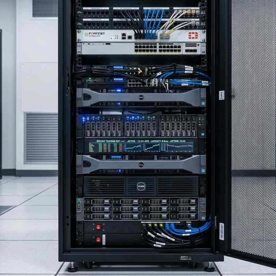 Secure server setup for trading bot